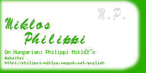 miklos philippi business card